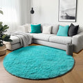 ONASAR Teal Blue Round Rugs 5ft by ONASAR