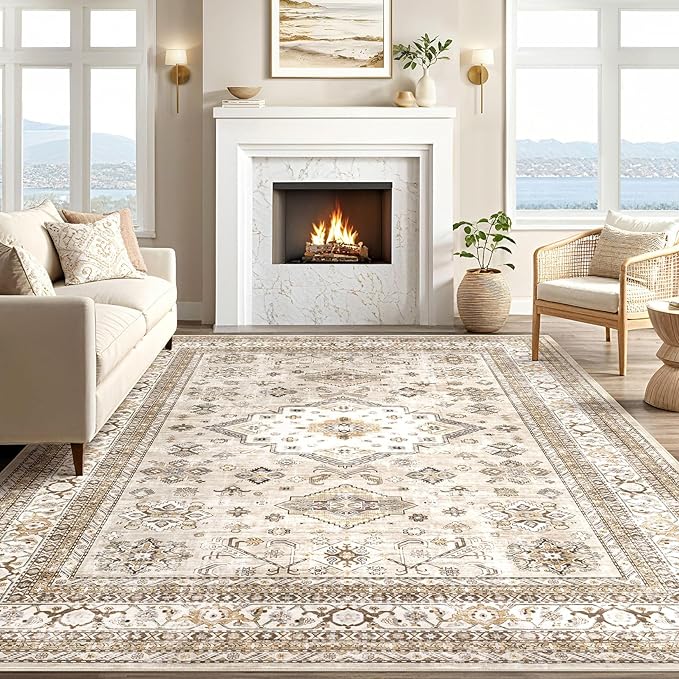 Vintage Living Room Area Rug 5x8 - Image 5