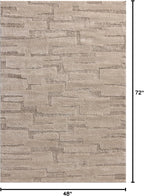 Loloi Amber Lewis Monty Collection MOT-04 Taupe/Beige 4'-0" x 6'-0", .50" Pile - Image 2