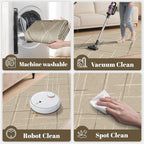 3x5 Area Rug Washable Entryway Rug Non Slip Modern Tear and Stain Resistance No - Image 3