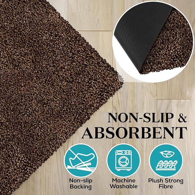 Premium Microfiber Indoor Door Mat – 20"x30" Washable Entry Mat, Waterproof - Image 4