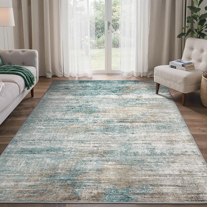 BEIMO Area Rugs 5x7 for Living Room Bedroom, Modern Abstract Machine Washable - Image 2