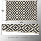 SAND MINE Reversible Mats, Plastic Straw Rug, Modern Area Rug, Large Floor Mat - Image 2