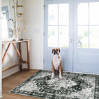 Moynesa Ultra-Thin Washable Vintage Area Rug - Image 6