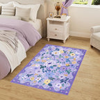 DUKINO 2x3 Rugs for Entryway, Floral Indoor Washable Door Mat, Non Slip Boho - Image 8