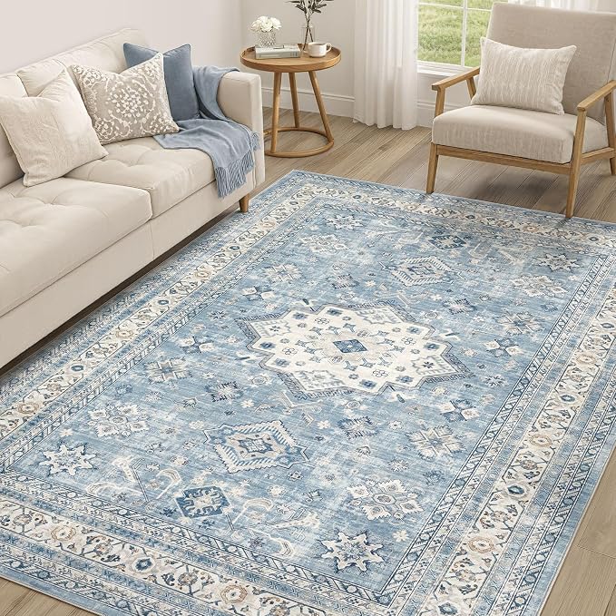 Vintage Living Room Area Rug 6x9 by COTILED
