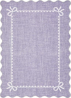 GarveeHome Scalloped Bow Rug for Living Room, Solid Purple Rug for Dorm - Image 4