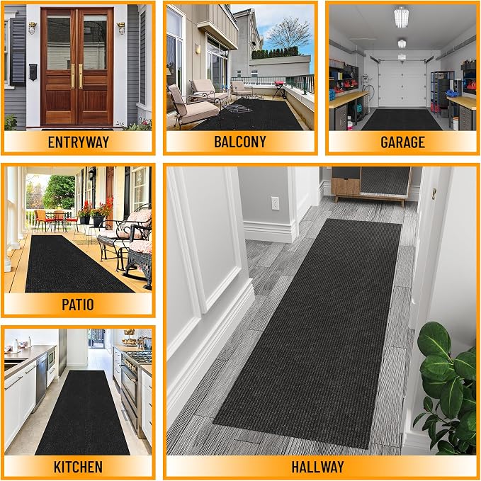 Ottomanson Hallway Runner Rug 2' x 6' Durable Non-Slip Mat - Image 5