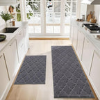 COSY HOMEER Soft Kitchen Rugs for in Front of Sink Super Absorbent Kitchen by COSYHOMEER