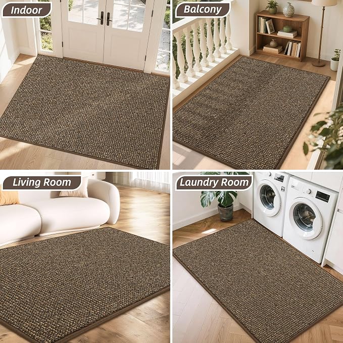 BEQHAUSE Dirt Trapper Door Mat 36" x 60", Non-Slip Washable Doormats Entrance - Image 8