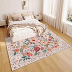 DUKINO 9x12 Area Rug, Floral Rugs - Image 7
