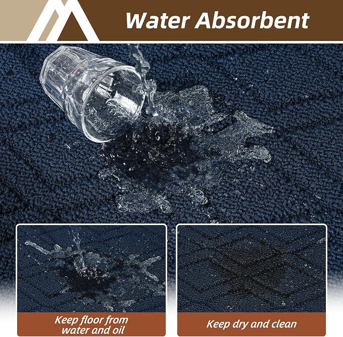COSY HOMEER Kitchen Rugs 24"x35" Non-Slip Washable Kitchen Mats - Image 5