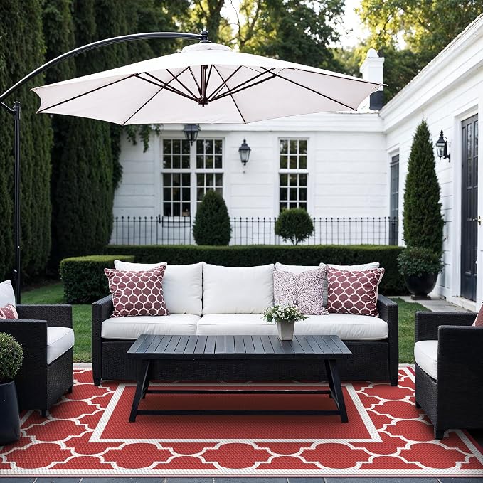 GENIMO 6' x 9' Outdoor Rug Waterproof - Image 7
