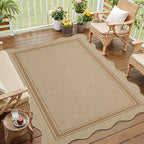 Easy Jute 3x5 Outdoor Rug Washable Non Slip Rug - Image 2