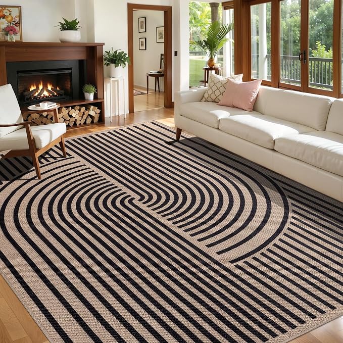 Tangsoo Rainbow Easy Jute 6x9 Outdoor Rug - Image 2