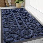 Smiry Welcome Door Mat Outside Entrance, Heavy Duty Trap Dirt and Moisture Easy by Smiry