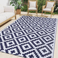 Smiry Waterproof Outdoor Rug 5x8 ft, Reversible Plastic Straw Patio Camping Rugs by Smiry