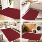 Indoor Door Mat 30"x47" Large, Low-Profile Welcome Front Door Mat Indoor - Image 7
