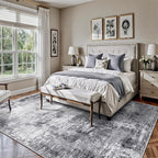 Living Room Rug 6x9, Abstract Modern Ultra Soft Washable Rug, Non Slip Carpet - Image 3