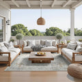 GENIMO Outdoor & Indoor Area Rug 4'x6', Waterproof, Non-Shedding, Easy Cleaning by GENIMO