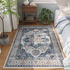 Rugcomf Vintage Medallion 3'x5' Washable Rug by Rugcomf