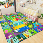 HOMORE Kids Educational Rug, 5x7 Kids Collection Area Rug - Image 3