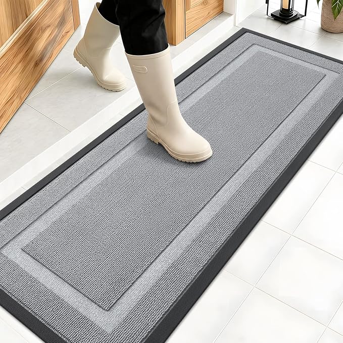 OLANLY Front Door Mat Indoor Outdoor Entrance, Waterproof All-Season, by OLANLY