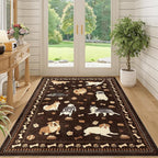 DUKINO 4x6 Area Rug, Non Slip Washable Rug - Image 6