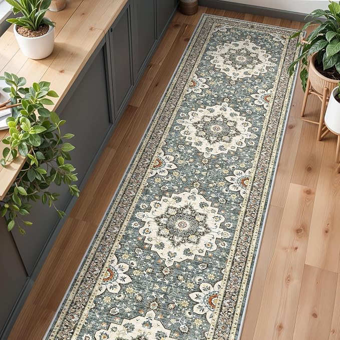 Washable Oriental Hallway Runner Rug - Image 3