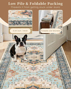 Madane Runner Rug 2x8, Washable Hallway Runner Rugs, Non-Slip Low-Pile Soft - Image 6