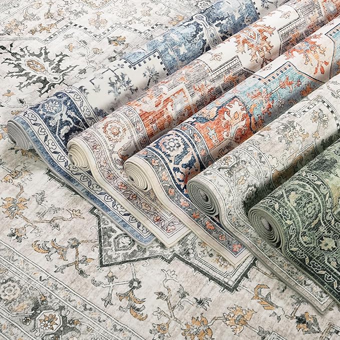 Lessymo 3x5 Washable Area Rugs for Living Room Bedroom Ktichen, Soft Boho - Image 8