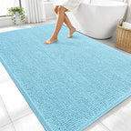 OLANLY Large Bathroom Rugs 70x46, Extra Soft Absorbent Chenille Bath Rugs by OLANLY