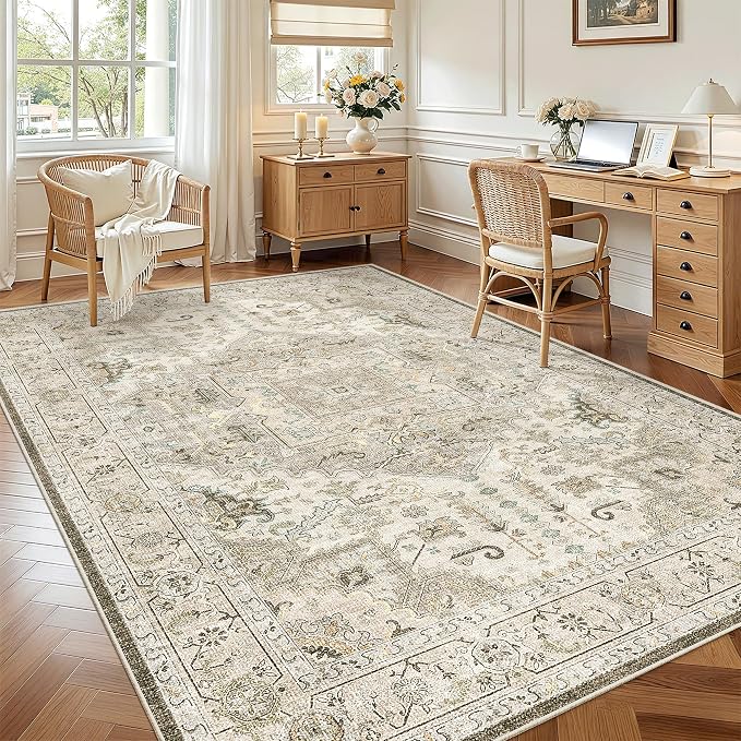 Madane 5x7 Area Rugs for Living Room, Stain Resistant Washable Rugs, Non-Slip - Image 2