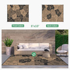 GENIMO Outdoor Rug Waterproof for Patio Decor, Large Area Rugs Mats for RV - Image 3
