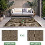 GENIMO Outdoor Rug for Patio Clearance, Lightweight Waterproof Modern RV - Image 2