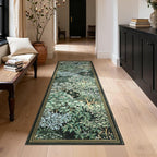 GarveeHome Forest Runner Rug 2.5x8, Botanical Low Pile Non Slip Stain - Image 3