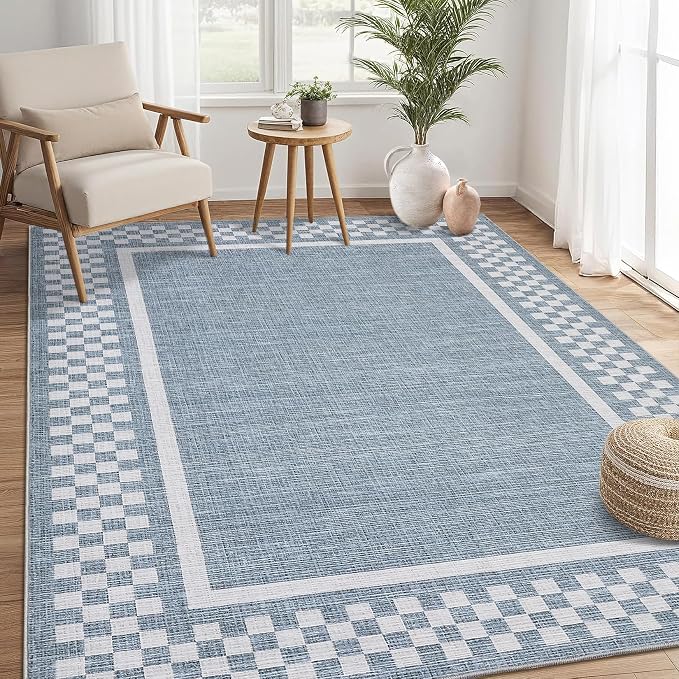 GarveeHome Washable Area Rug 4x6 Small Living Room Rugs Modern Bordered Soft - Image 8