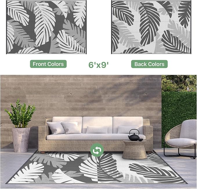GENIMO Waterproof Outdoor Rug 6' x 9' - Image 7