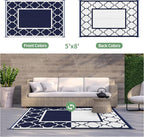GENIMO 5' x 8' Outdoor Rug Waterproof - Image 4