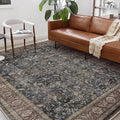 CHAMPLANT Washable Area Rug 9'x12' Retro Boho Design Non-Shedding Easy Care by CHAMPLANT
