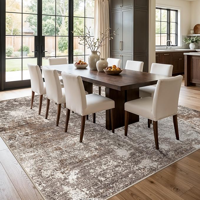 9x9 Square Rug Living Room – Washable Non-Slip Indoor Area Rug - Image 4