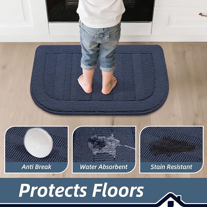 BEQHAUSE Kitchen Rugs Non Slip Washable Durable Kitchen Mats - Image 4