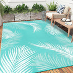 Pauwer Waterproof Outdoor Rug 6x9, Reversible Plastic Straw Patio Camping Rug - Image 8