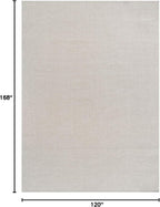 CAMILSON Easy Jute Rug 10x14 Indoor Outdoor Off-White Farmhouse Area Rugs - Image 2