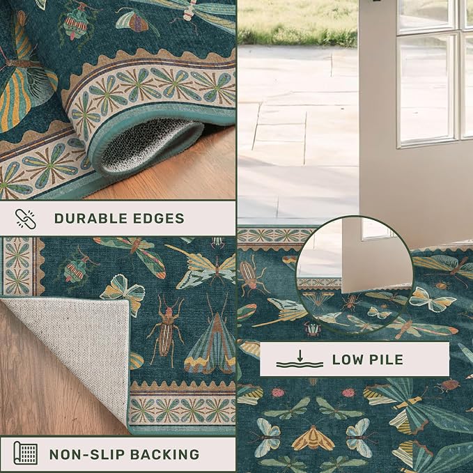 Hazo Haus 3x10 Washable Hallway Runner, Foldable Indoor Carpet - Image 4