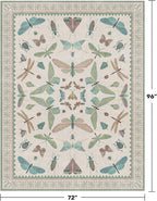 Green and Blue Rugs for Bedroom - Image 2
