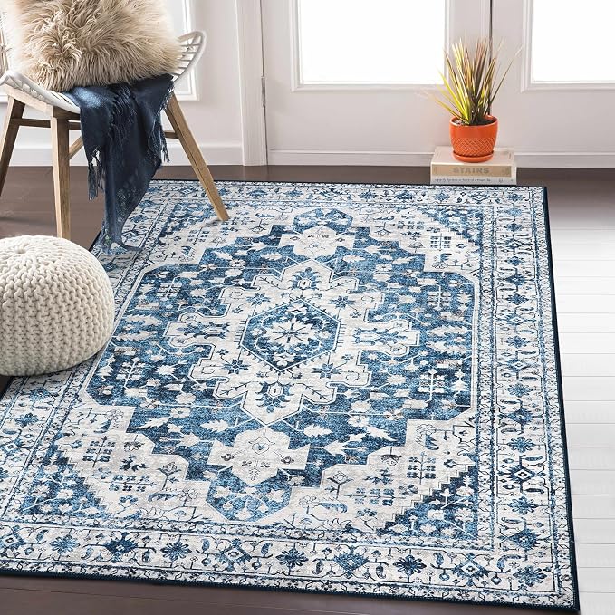 Moynesa Ultra-Thin Vintage 8x10 Area Rugs - Image 7