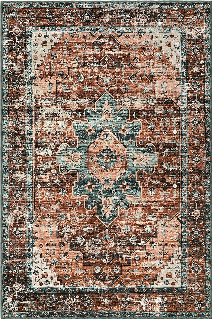 Moynesa Ultra-Thin Vintage Area Rug - Image 9