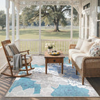 GENIMO Indoor Outdoor Area Rug 4'x6', Machine Washable Rugs - Image 6