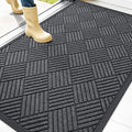 OLANLY Front Door Mat Outside Entrance 47x32, Heavy Duty Sturdy Natural Rubber by OLANLY
